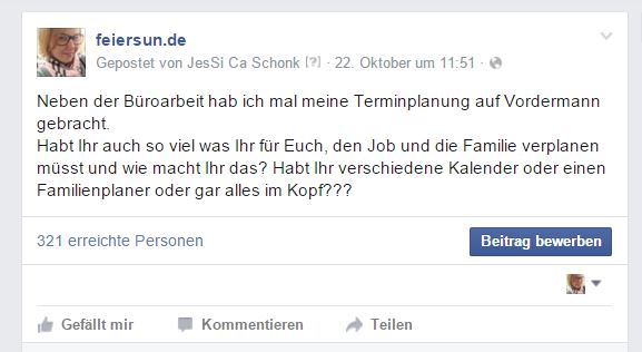 Terminplanung - FB - Beitrag