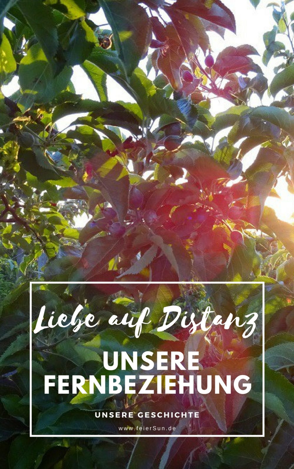 Die ersten viereinhalb Jahre lebten der Mann und ich in einer Fernbeziehung. Das war gar nicht immer nur einfach. Zu Kennenlernen bliebt oft nicht viel Zeit, denn wir hatten nur die Wochenenden. Manchmal nicht mal jedes. Uns trennten 400 km und doch wuchs die große Liebe. auf auf dieser Distanz. Unsere Geschichte.  | #feierSun #Beziehung #Fernbeziehung #Liebe #Ehe #kennenlernen #liebeaufDistanz #myStory #meineGeschichte