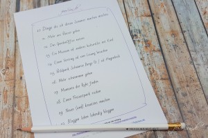 10 Dinge die ich diesen Sommer machen möchte - meine Dinge