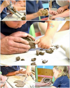 Töpfern mit Kindern - kreativ mit allen Sinnen sein Kreativität erleben mit der Erde modellieren mit Ton