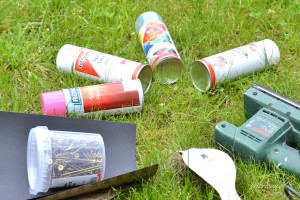 Kleine Ballerina - ein Balancierbalken fuer den Garten_DiY_Material