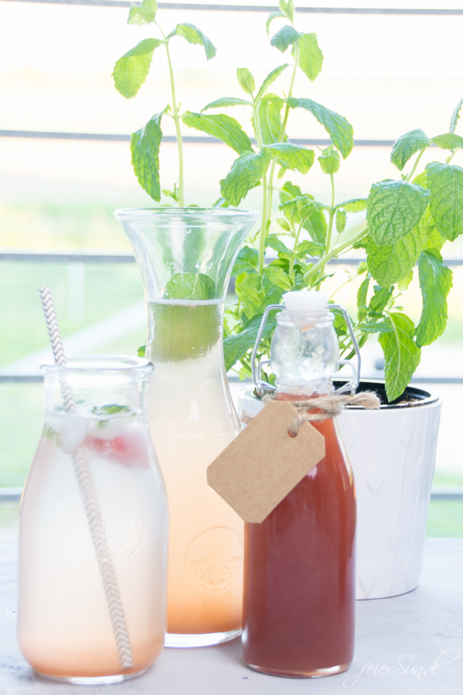 Ein fruchtig-süß-herber Drink in der Hand und schon fühlt es sich nach Sommer an. Rhabarber-Schorle scheint das Sommer-Getränk des Jahres zu sein, aber wir machen den Rhabarbersirup lieber selber. Mein Rezept für schnellen & einfachen Rhabarbersirup.