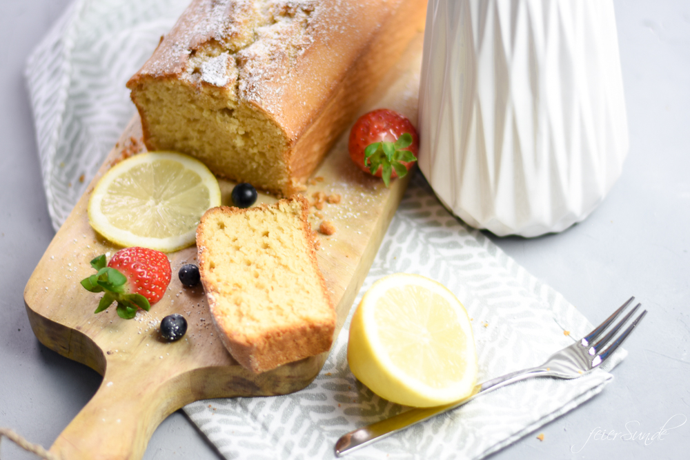 feierSun.de zeigt einen saftigen #ZiTrONeNkUCheN. Mit dem #Geheimnis, warum ihr #Rezept immer so fluffig wird. #Laktosefrei