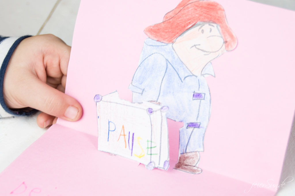 Ein DiY für eine Pop-Up-Karte als Einladung zur AuSzEit mit Paddington 2. Mit dem Kinostart&für gemeinsame Pausen // Familienzeit feierSun.de