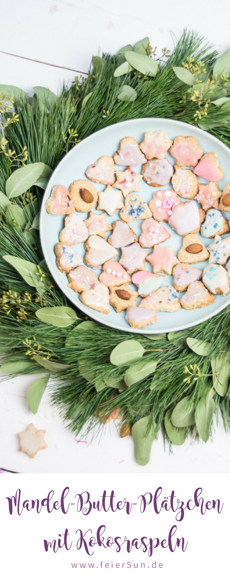 Die leckersten Mandel-Butter-Plätzchen mit Kokosraspeln kommen in diesem Jahr frisch aus der Weihnachtsbäckerei und sind kinderleicht nach zu backen. Mein #Rezept auf #feierSun