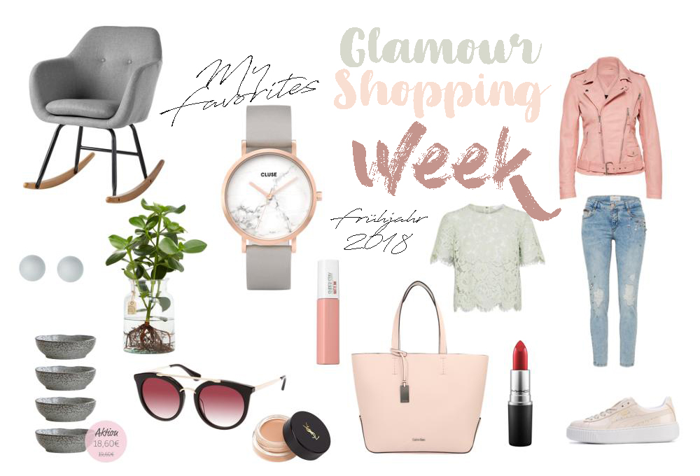 Ich zeige dir meine Favoriten der Glamour Shopping Week für das Frühjahr 2018. Denn die Glamour Shopping Week hat wieder spannende Angebote im Schlepptau. Ich hab die eine Auswahl der Angebote und meine Lieblinge dieser herausgesucht. Damit bekommst auch du den Frühlingstrend 2018. | #Frühlingstrend #Trend2018 #Mode #Favoriten #Fashion #MomFashion #feierSun #feierSunStyle #Inspiration #feierSunInspiration