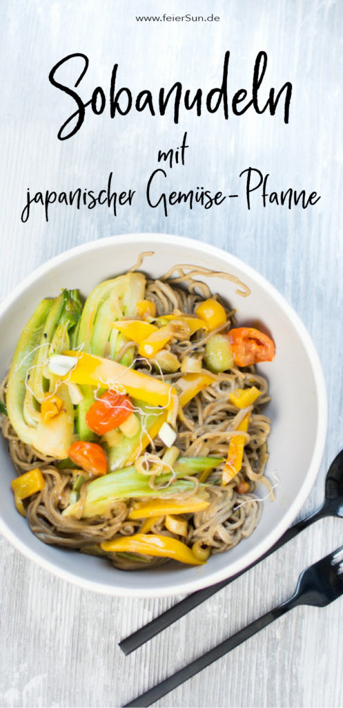Lecker und gesund, praktisch und schnell - das sind Gerichte die in jeden Haushalt passen. Sobanudeln mit japanischer Gemüse-Pfanne sind ein leckeres knackiges Rezept. Es ist ballaststoffreich und nicht nur vegetarisch, sondern auch vegan und somit laktosefrei. Step by Step zeige ich dir im Video wie du dieses leckere Gericht schnell und einfach auf den Tisch zauberst. #feierSun #feierSunFood #kochen #gesund #lecker #rezept #schnell #einfach #Nudeln #asiatisch #japanisch #vegan #pakchoi #laktosefrei #sojasosse #kokosmilch #gesundeKüche #healthyfood #healthy #StepbyStep #Video