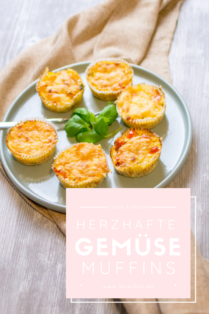 Leckere Gemüsemuffins sind herzhafte Muffins für kleine Gourmets und große Leckermäulchen. Muffins mit Gemüse schmecken in jeder Form nicht nur süß und mit nur minimalen Kohlenhydraten ist es ein leckeres Low-Carb Rezept aus dem Buch Kochen und backen mit der Maus. Ein laktosefreies Party-Muffin-Rezept | #feierSun #feierSunFood #Gemüsemuffins #foodforKids
