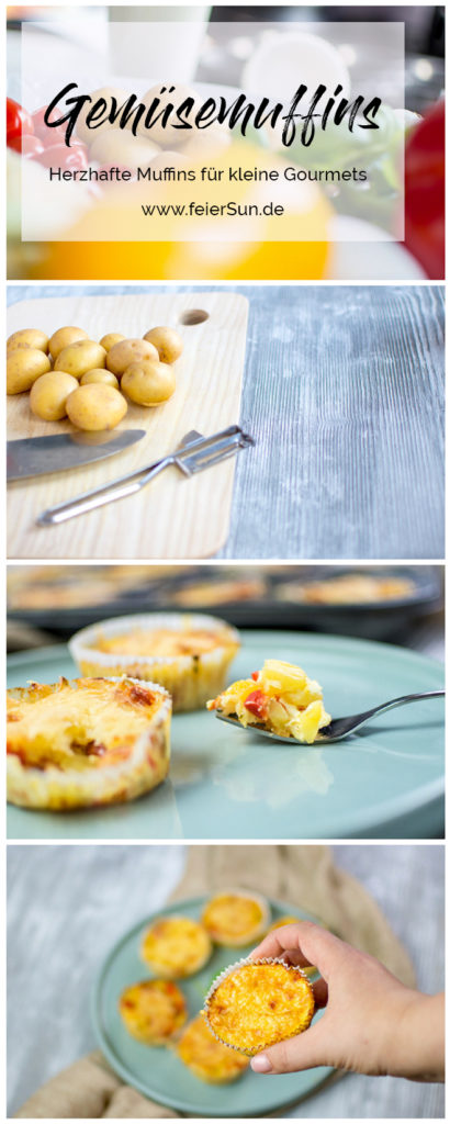 Leckere Gemüsemuffins sind herzhafte Muffins für kleine Gourmets und große Leckermäulchen. Muffins mit Gemüse schmecken in jeder Form nicht nur süß und mit nur minimalen Kohlenhydraten ist es ein leckeres Low-Carb Rezept aus dem Buch Kochen und backen mit der Maus. Ein laktosefreies Party-Muffin-Rezept | #feierSun #feierSunFood #Gemüsemuffins #foodforKids