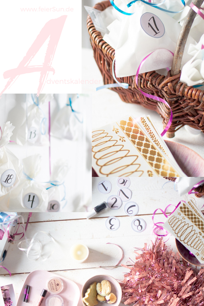 Der einfachste DiY #Adventskalender aus Butterbrottüten. Ein einfacher Last-Minute Adventskalender ist eine tolle Bastelidee inklusive Adventskalender Ideen, Weihnachtskalender, adventskalender zum befüllen #feierSun #feierSunDiY #einfachbasteln 