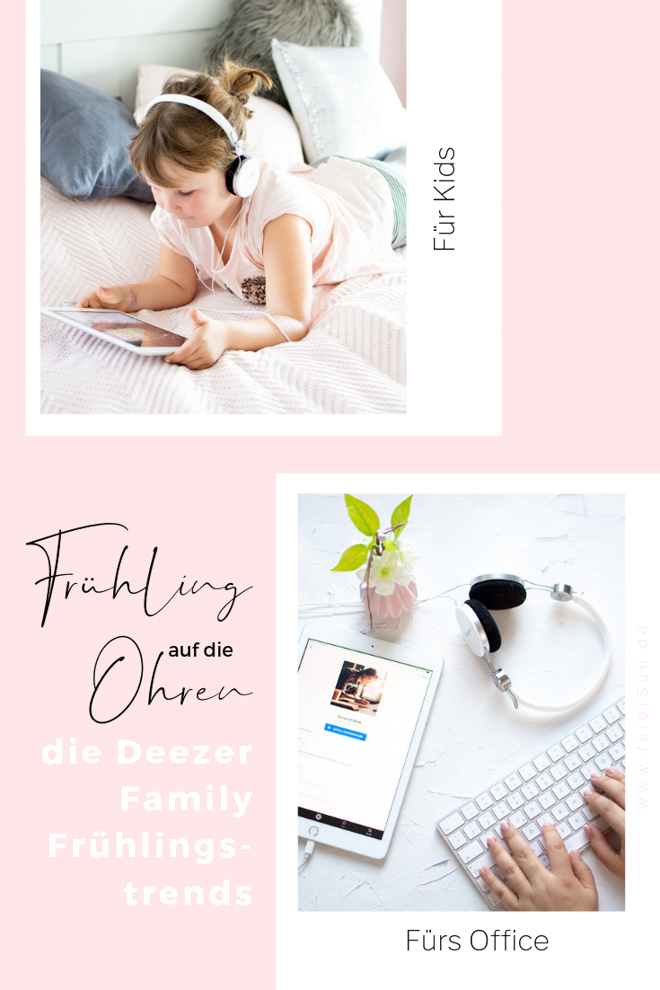 Frühling auf die Ohren gibt es mit den Deezer Family Frühlingstrends. Ob Für Kids oder fürs Office. Auf langen Autofahren, spannenden Reisen oder wo auch immer unterwegs. So mit Deezer hört es sich einfach überall wunderbar.

#feierSun #DeezerFamily #Frühlingstrends #feierSunFamily