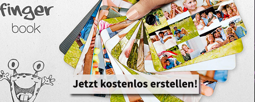 Erinnerungen festhalten und mit deinem fingerbook 10% Rabatt bekommen. 