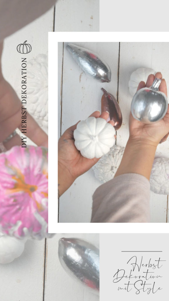 DiY Herbst Dekoration | Blitzschnell herbstlich stilvolle Tischdeko herstellen: DIY Kürbis Kunst | mit Sprühfarben (kupfer, weiß, rosa Dekokürbisse besprühen.  DiY Herbst Dekoration

DIY Kürbis Kunst #kürbisdeko #herbstdeko #kürbissebesprühen #DIY