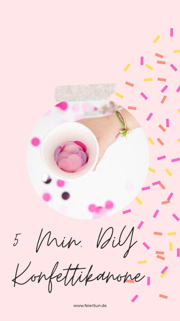 Eine tolle Idee füe Silvester, Hochzeiten & Geburtstagsparties: DIY Konfetti-Kanonen zum Selber Basteln. Sie brauchen nur wenige Minuten und sind der absolute Party-Hit. Denn: Mit Konfetti ist immer alles paletti! #Konfetti #Konfettikanone #Geburtstag #Geburtstagsparty #Idee #DIY
