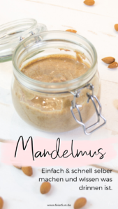 Der Nussaufstrich ist ohne Zucker und ein proteinreicher Energielieferant. Besonders lecker auf Brot oder als gesunder Snack zwischendurch. Das leckerste Rezept für Mandelbutter und Mandelmus findest Du auf #feierSun.de #feierSunFood #Rezept #Mandeln #Almond aus 2 Zutaten