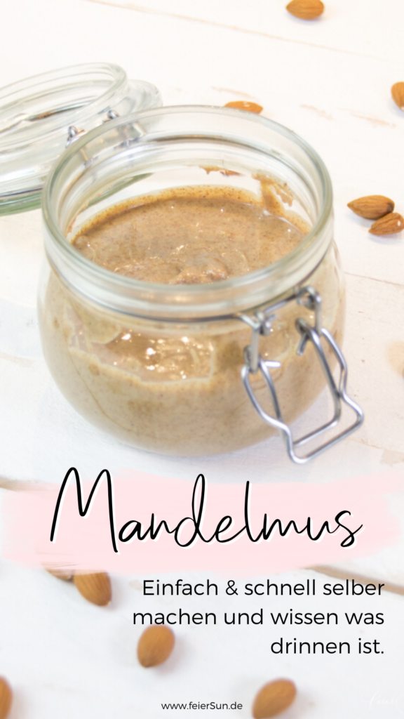 Der Nussaufstrich ist ohne Zucker und ein proteinreicher Energielieferant. Besonders lecker auf Brot oder als gesunder Snack zwischendurch.  Das leckerste Rezept für Mandelbutter und Mandelmus findest Du auf    #feierSun.de #feierSunFood #Rezept #Mandeln #Almond aus 2 Zutaten