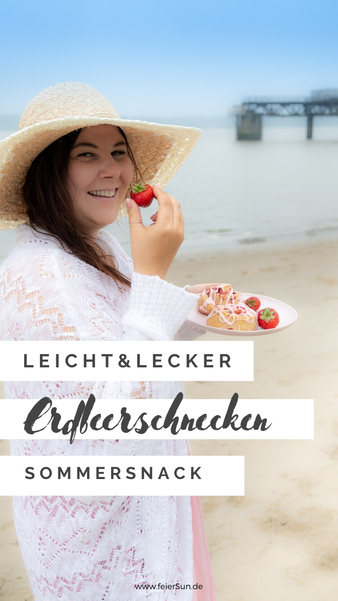 Der leckerste und leichte Sommersnack sind diese fluffigen und veganen Erdbeerschnecken. Perfekt für jeden Ausflug. #feierSun #veganbacking #veganeHefeschnecken #feierSunFood