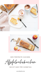 Apfelrührkuchen ist der perfekte Kuchen, nicht nur für Sonntags. Einfach und mit wenigen Handgriffen gemacht steht der saftige und leckere Apfel-Rührkuchen mit Zimtkruste auf dem Tisch. Milchfrei und einfach. #feierSun #Apfelrührkuchen #Rührkuchen #apfelkuchen