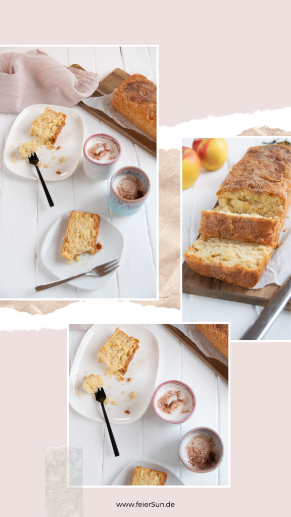 Der perfekte Kuchen zum Mitbringen ist mein einfacher Apfel-Rührkuchen ist so eines. Super einfach, du hast alles dafür im Haus um den Apfelrührkuchen als das perfekte Gastgeschenk für den nächsten Besuch mit zu bringen. #feierSun #Apfelrührkuchen #Rührkuchen #apfelkuchen
