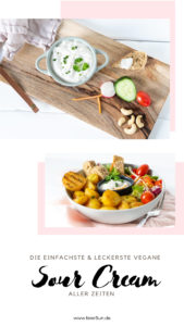 So einfach hast du Sour Cream noch nie zubereitet. Du wirst sie nie wieder kaufen wenn du mein Rezept für diese vegane Sour Cream ausprobiert hast!