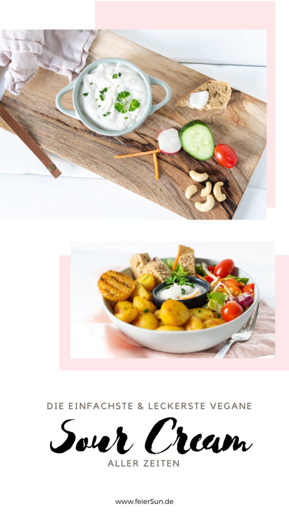 So einfach hast du Sour Cream noch nie zubereitet. Du wirst sie nie wieder kaufen wenn du mein Rezept für diese vegane Sour Cream ausprobiert hast!