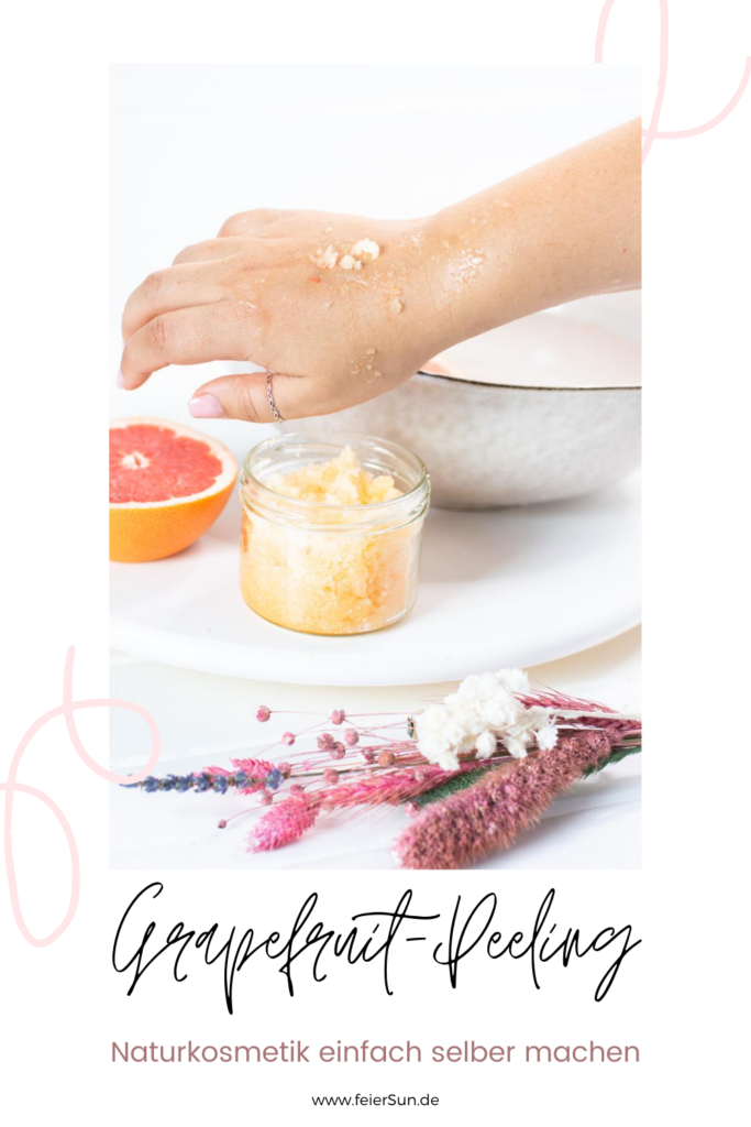 Bodyscrub Das perfekte DIY Wellness Geschenk - den Sommer auf der Haut - das ganze Jahr. Körperpeeling selber machen - DIY Grapefruit Peeling als #naturkosmetikBodyscrub #naturkosmetikpeeling. das perfekte Geschenk aus deiner Küche für dich oder deine Freundinnen. Tu deiner haut was gutes.
