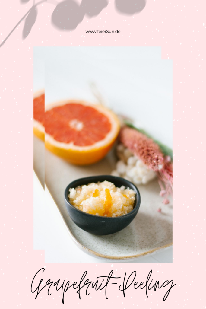 Für alle, die sich für das Thema Naturkosmetik interessieren, habe ich eine leichte Anleitung vorbereitet für ein pflegendes Grapefruit Körperpeeling mit vielen pflegenden und schützenden Wirkstoffen.