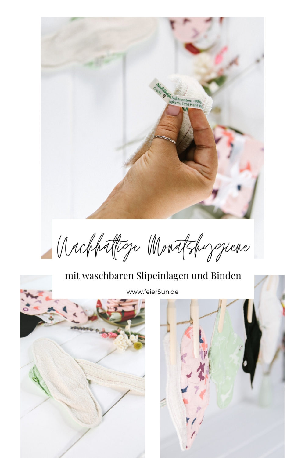 Zero Wast in der Monatshygiene ist total einfach. Mit den waschbaren Slipeinlagen, Stoffbinden und Menstruationscups machst du deine Regel zur natürlichen Sache der Welt.
